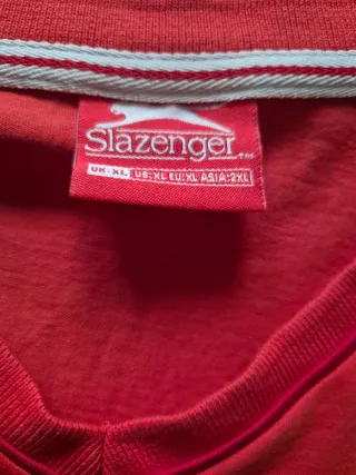 Camiseta Slazenger Caballero Talla XL Roja