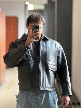 VINTAGE SCHOTT 693 Leather Jacket Steerhide Sz 50