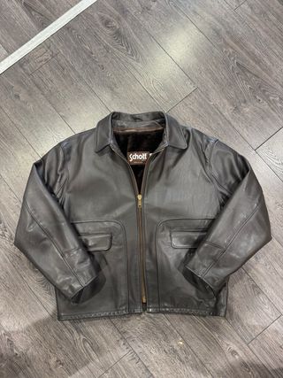 VINTAGE SCHOTT 693 Leather Jacket Steerhide Sz 50