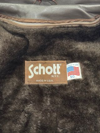 VINTAGE SCHOTT 693 Leather Jacket Steerhide Sz 50
