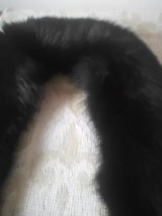 Collo di pelliccia nero