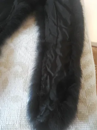 Collo di pelliccia nero