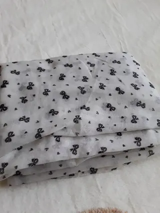 Lote bufandas y foulard beige y morado