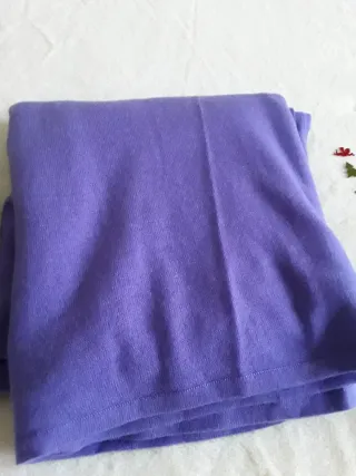 Lote bufandas y foulard beige y morado