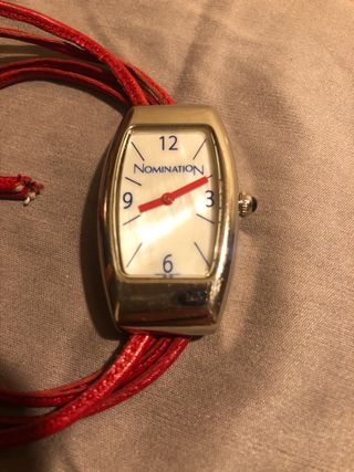 Orologio Nomination pelle rosso regolabile