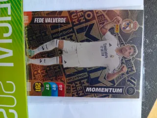 Cromo Fede Valverde Momentum Adrenalyn Panini