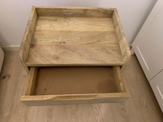 Comodino Maison du Monde Vintage in Legno di Mandorlo