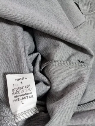 Gonna dritta gessata grigia