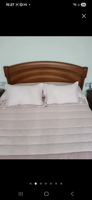 Dormitorio completo madera cerezo, negociable