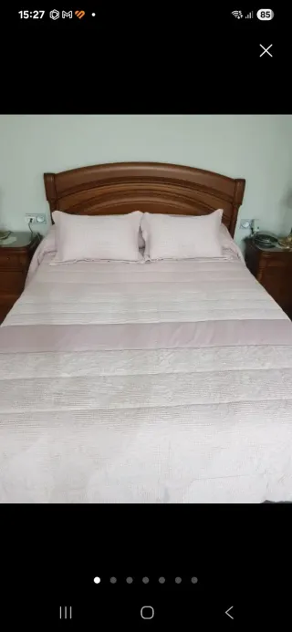 Dormitorio completo madera cerezo, negociable