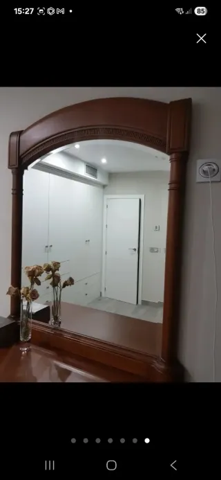 Dormitorio completo madera cerezo, negociable