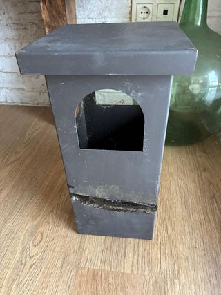 Sombrerete chimenea metal gris