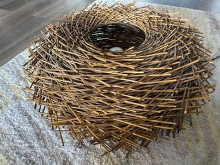 Lámpara ambiental salón bambú