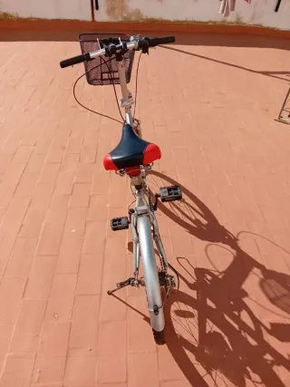 Bicicleta Plegable Plata