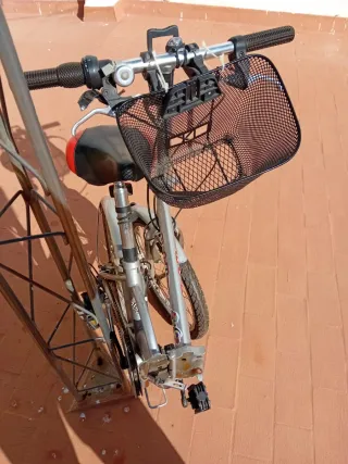Bicicleta Plegable Plata