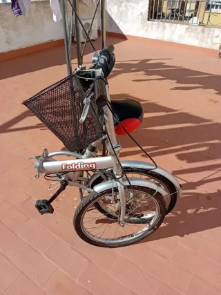 Bicicleta Plegable Plata