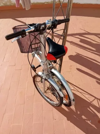 Bicicleta Plegable Plata