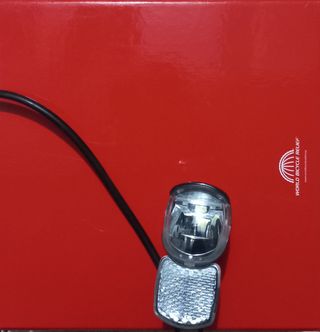 Luz delantera bicicleta negra