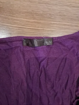 Camiseta lila manga larga S/M