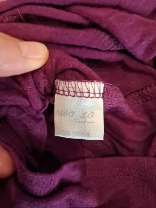 Camiseta lila manga larga S/M