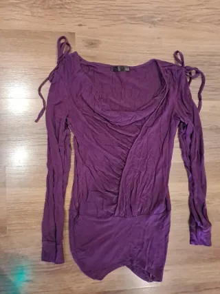 Camiseta lila manga larga S/M