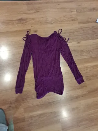 Camiseta lila manga larga S/M