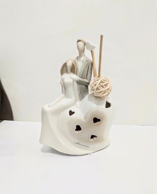 Profumatore Cuore Ceramica e Legno