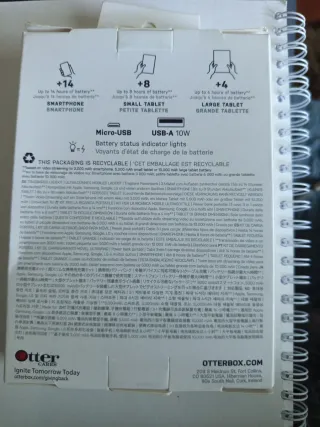 Batería Externa Otter Box 5000 mAh