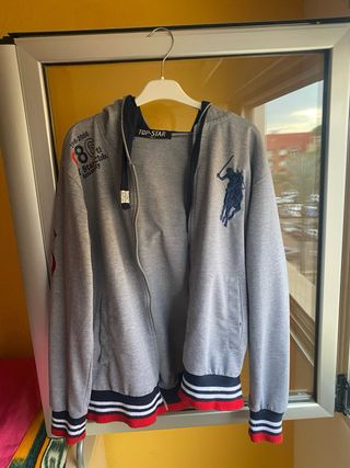 Sudadera Polo Ralph Lauren Vintage Gris
