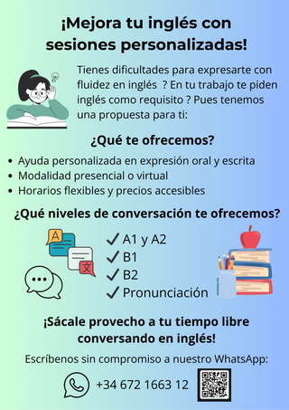 Clases personalizadas de Inglés hasta C1