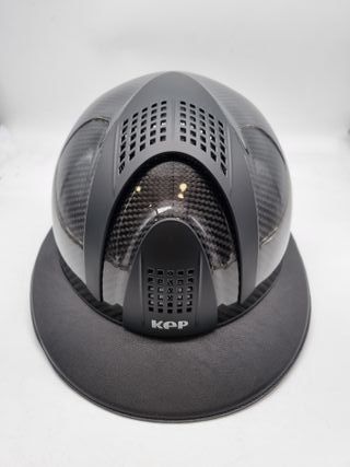 < Casco equitación KEP E-Light Carbono Negro
