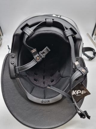 < Casco equitación KEP E-Light Carbono Negro