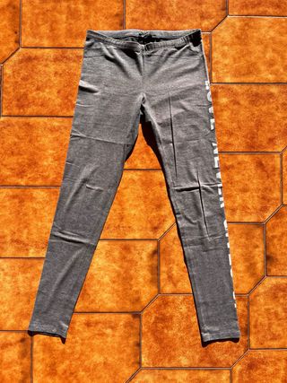 Leggings grigi Terranova - Taglia S con scritta la