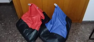 Puff GAMER negro/azul y rojo/negro