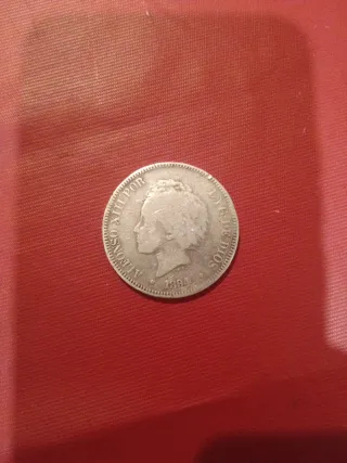 Moneda Antigua Española 5 Pesetas