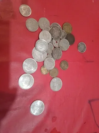 Moneda Antigua Española 5 Pesetas