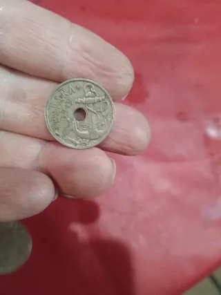 Moneda Antigua Española 5 Pesetas