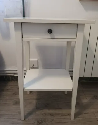 Comodino Ikea Hemnes Bianco