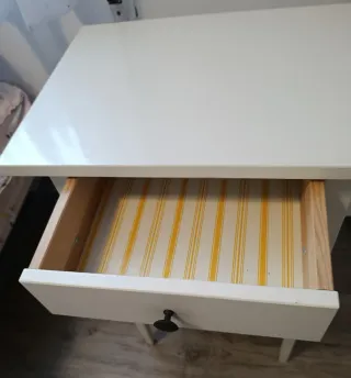 Comodino Ikea Hemnes Bianco