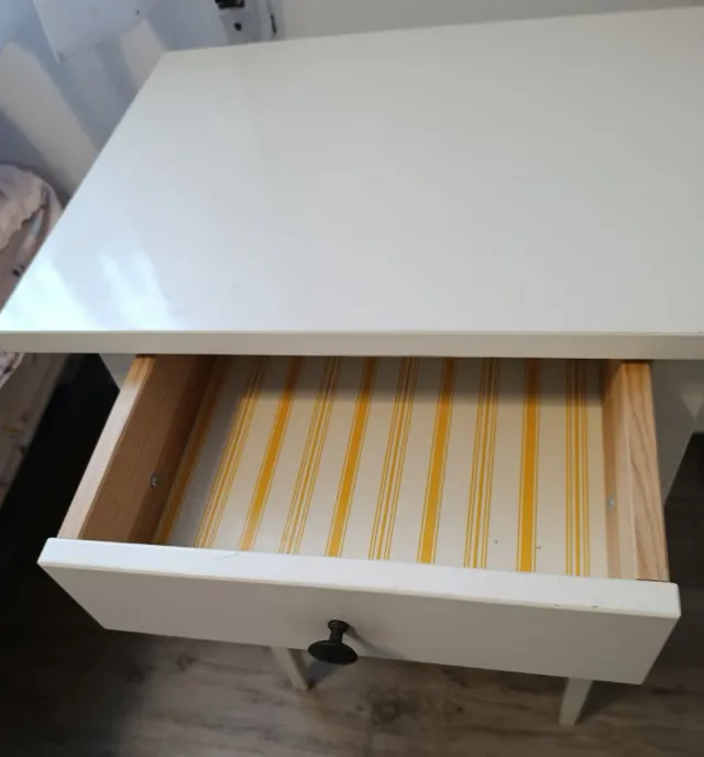 Comodino Ikea Hemnes Bianco