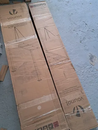 Pérgola VOUNOT Techo Retráctil Beige/Negro