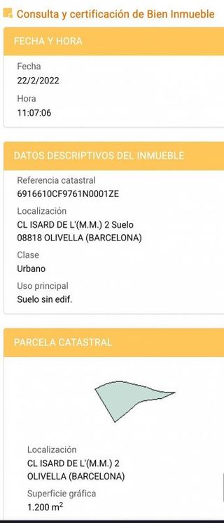 Terreno en venta en Mas Mestre en Olivella