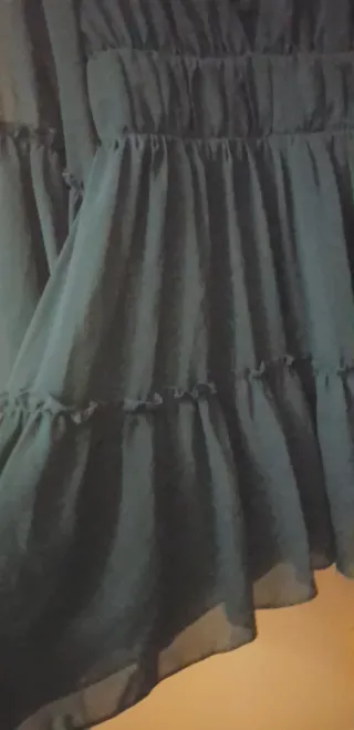 Vestito donna nero con volant Stile gotico