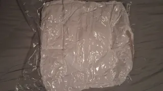 Chaqueta reversible blanca y beige