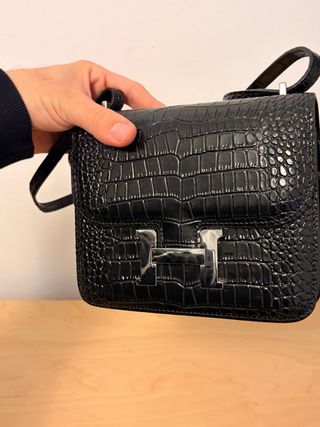 Bolso Hermès Negro Cocodrilo