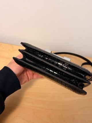 Bolso Hermès Negro Cocodrilo