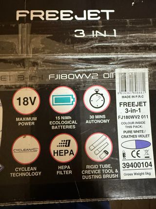 Aspiradora Hoover 18V freejet 3 en 1