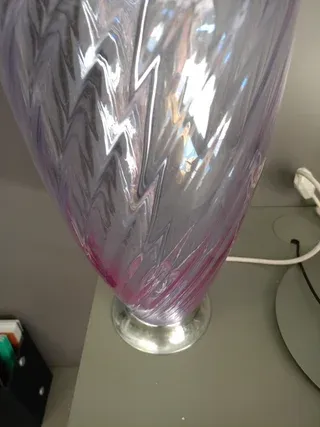 Base lampada da tavolo in vetro