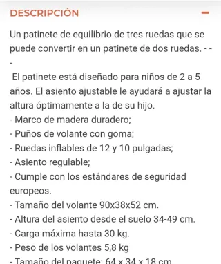 Bici de madera Sun Baby 2 en 1