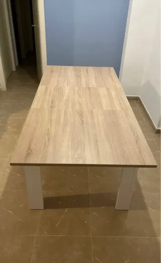 Mesa Comedor Extensible Madera Clara